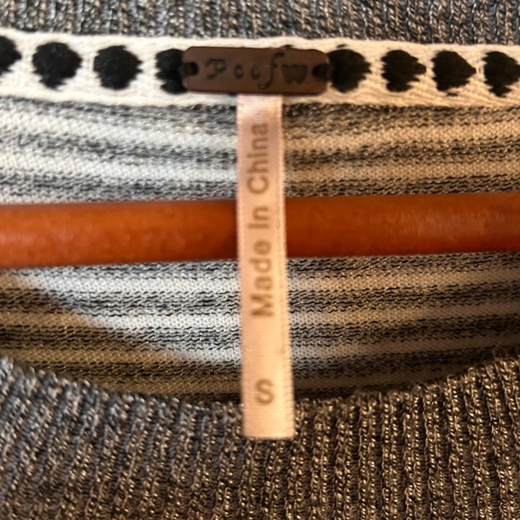 Juniors Grey Sweater - Small - Poof - Picture 3 of 3